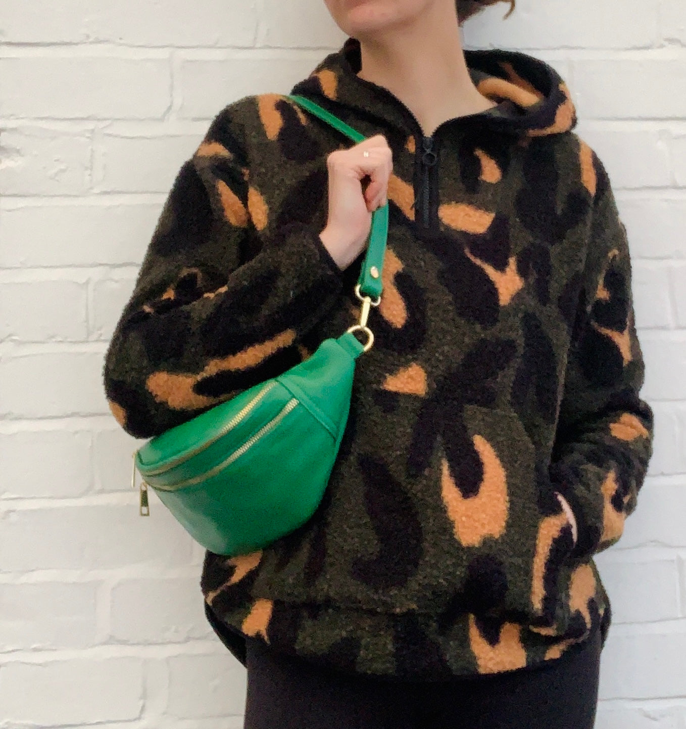 Green Leather Bag - Cecilia