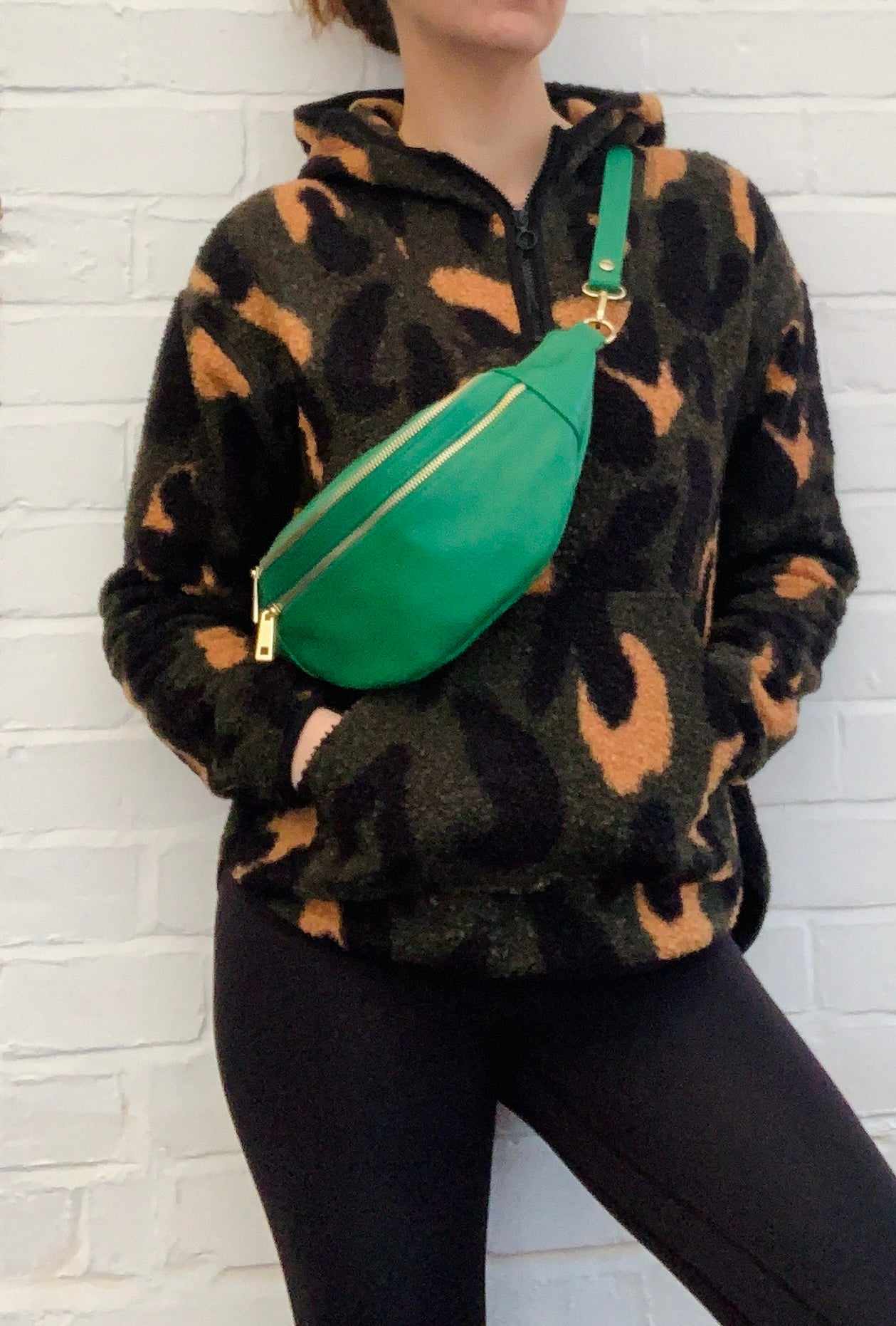 Green Leather Bag - Cecilia