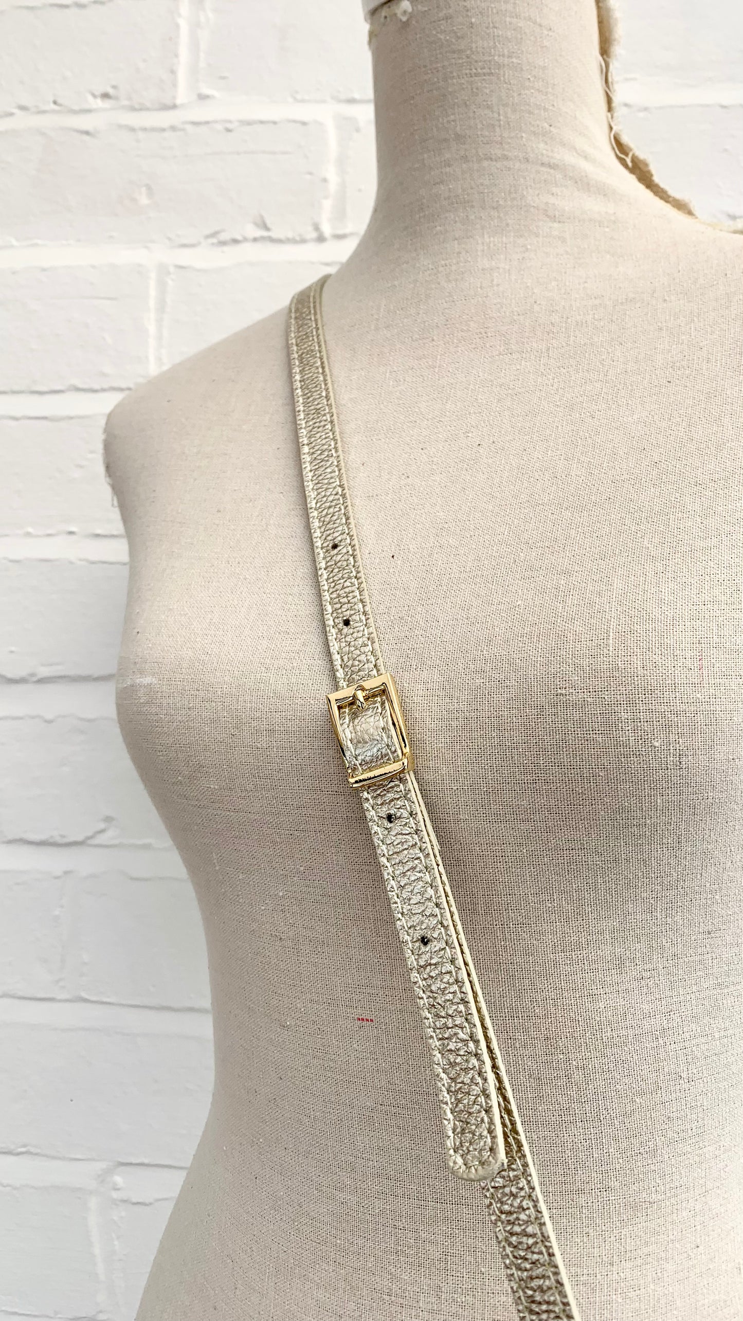 Gold Leather Crossbody Bag With Tassel - Darcy