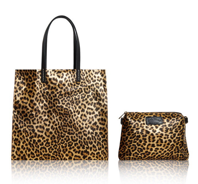 Gold Leopard 2 in 1 Shopper-Tasche – Houston