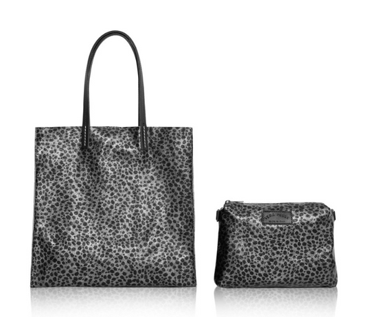 Silver Cheetah 2 in 1 Shopper bag - Houston