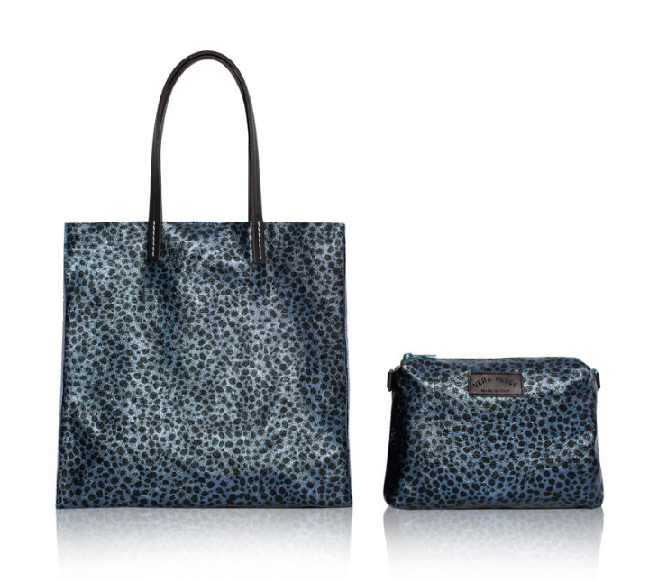 Sac cabas 2 en 1 Cheetah Bleu - Houston