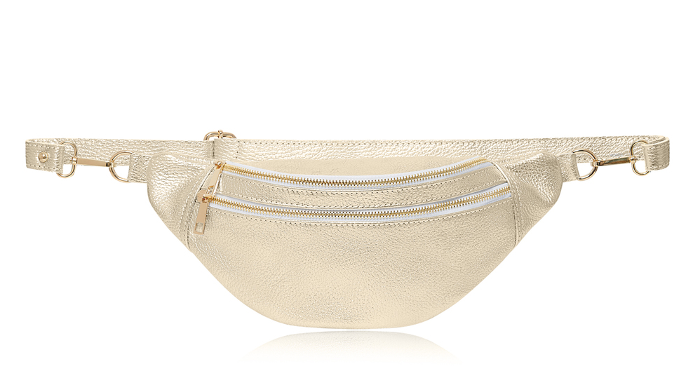 Gold Leather Bag - Cecilia