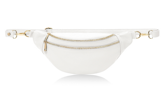 Sac oversize en cuir blanc - Cecilia