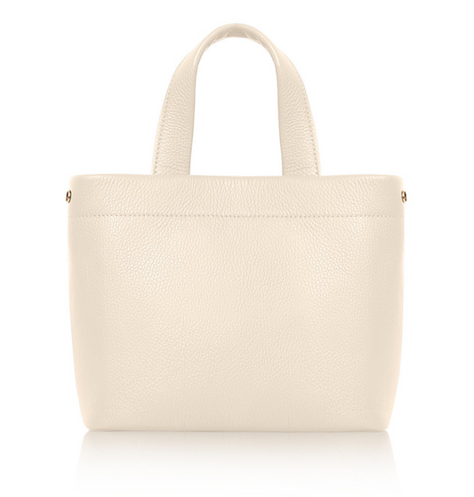 Cream Minimalistic Work Bag - Betty