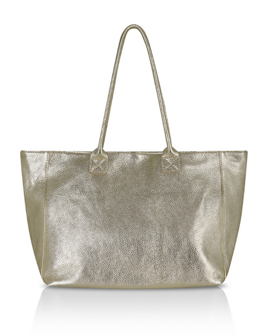 Metallic leather Shoulder Bag - Carrie