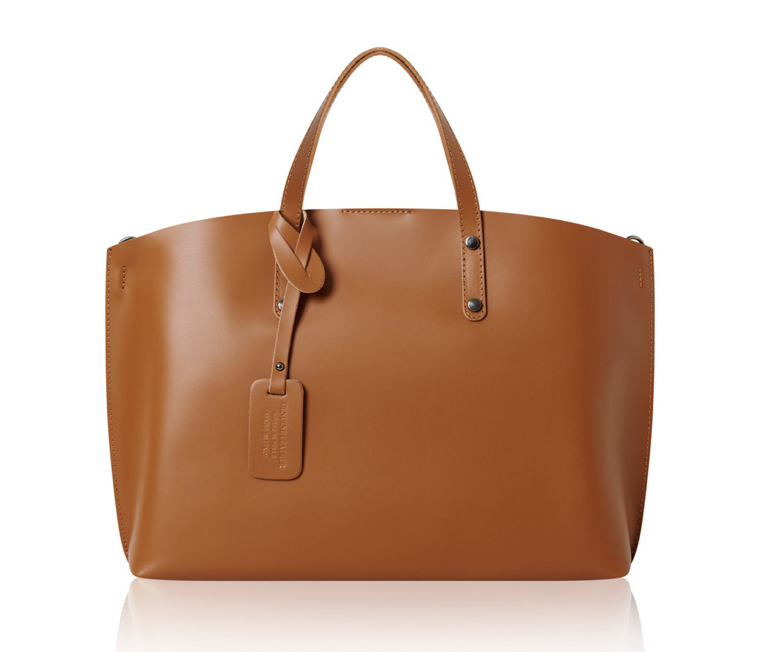 Tan Large Leather Bag - Connie