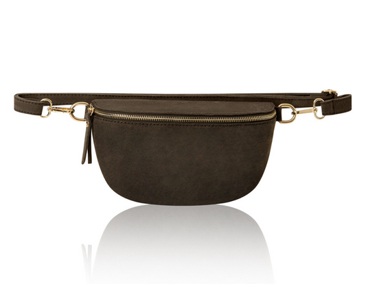 Brown Suede Bum Bag - Bonnie