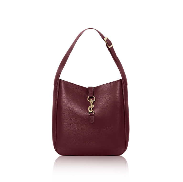 Red Plum Leather Shoulder Bag - Bodhi