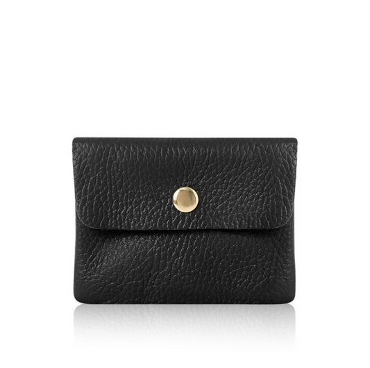 Black Mini Leather Purse - Mini