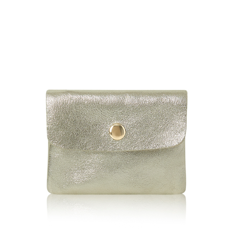 Gold Mini Leather Purse - Mini