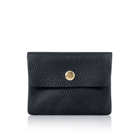 Navy Mini Leather Purse - Mini