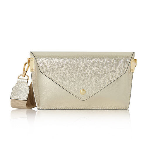 Small Gold Leather Bag - Sansa