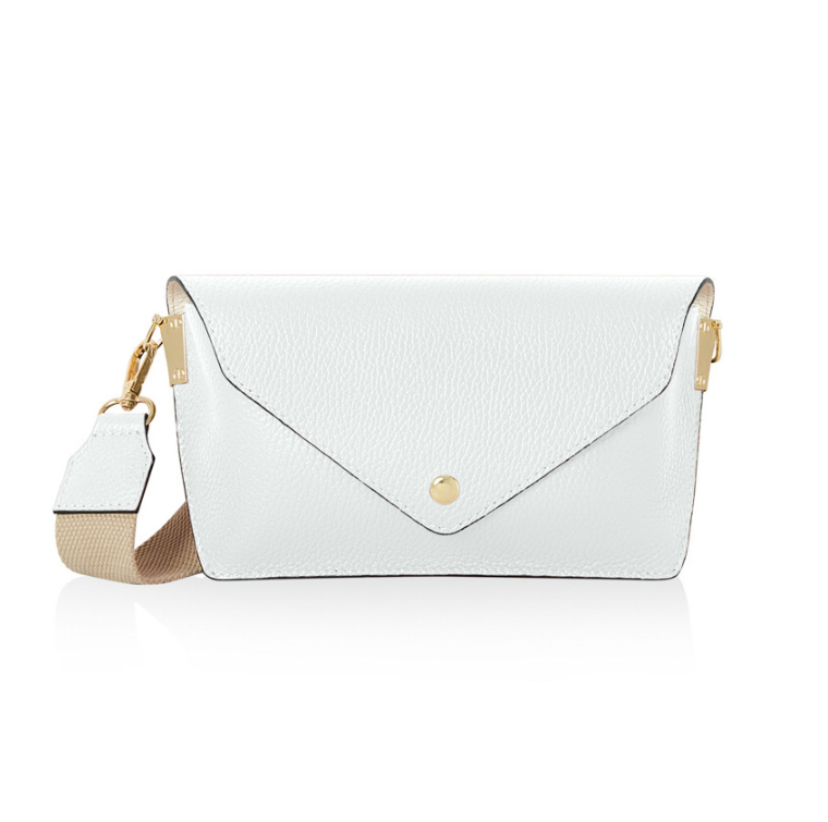 Small White Leather Bag - Sansa