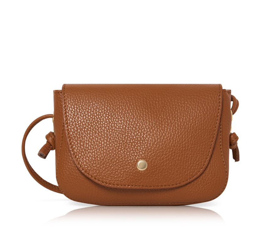 Small Tan Bag With Knot Detail - Isla