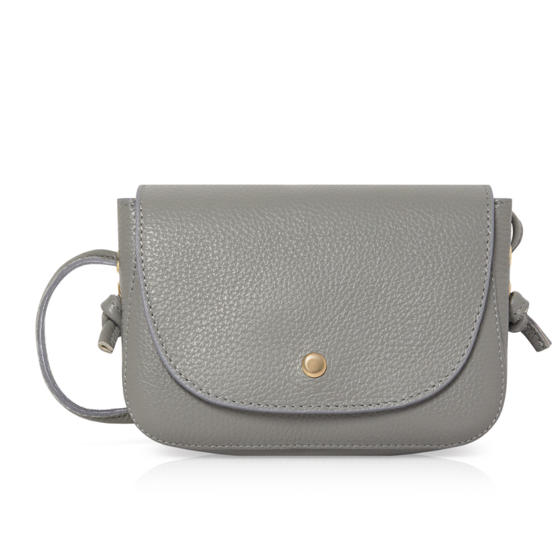 Small Grey Bag With Knot Detail - Isla