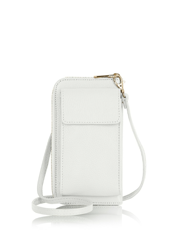 White Travel Purse & Phone Holder - Tiffany