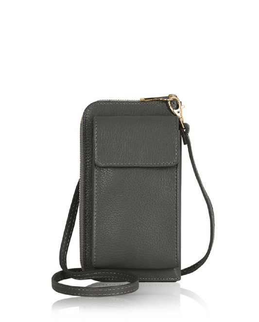 Dark Grey Travel Purse & Phone Holder - Tiffany