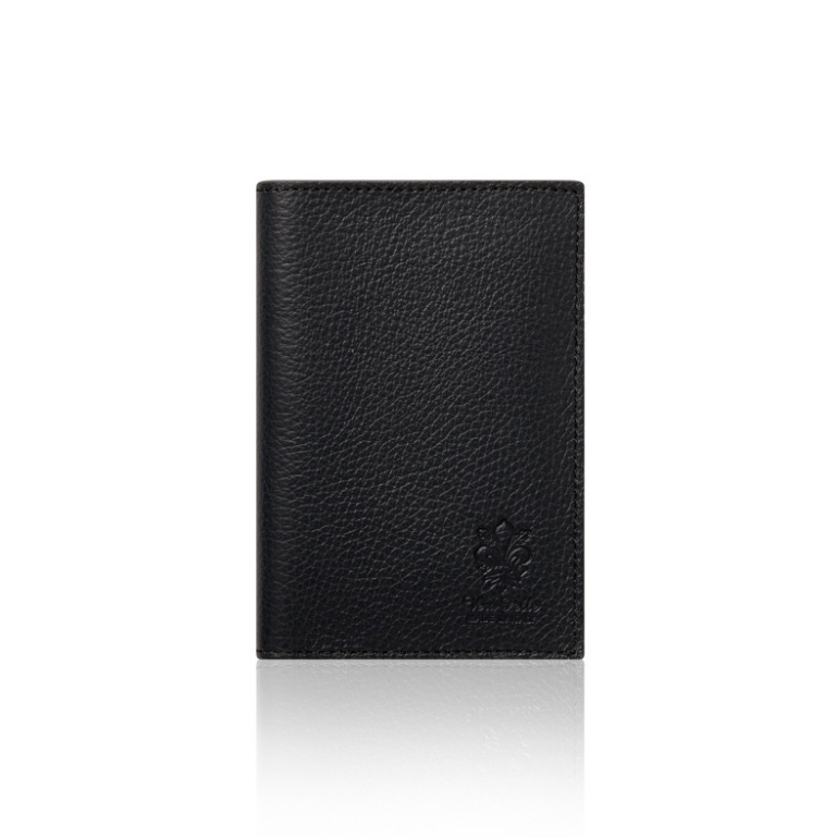 Black Leather Passport Holder