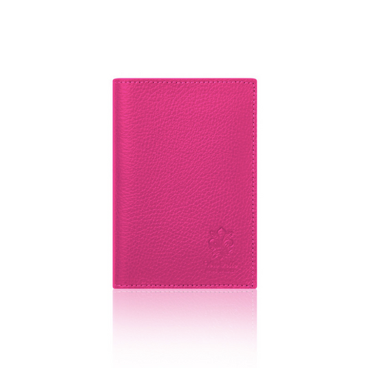 Hot Pink Leather Passport Holder