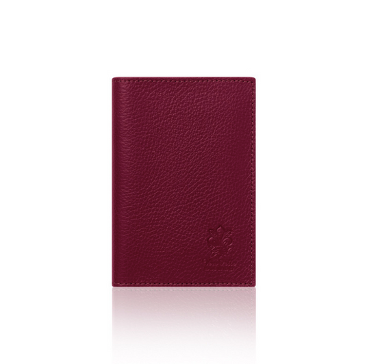 Red Plum Leather Passport Holder