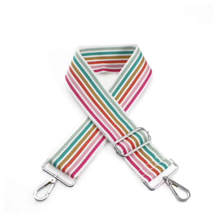 Multicolour Rainbow Stripe Bag Strap