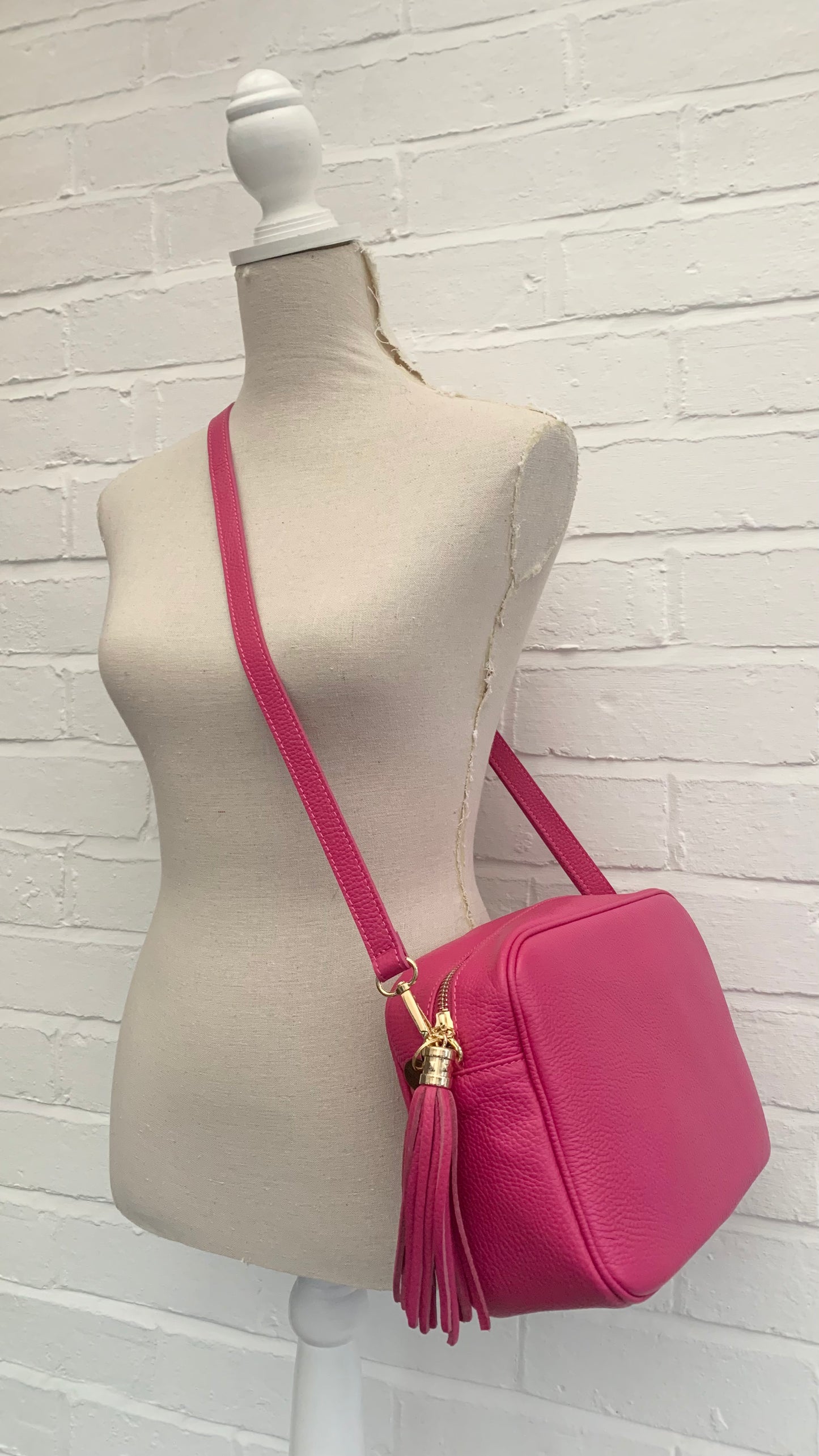 Fuchsia Large Crossbody Bag - Darcy