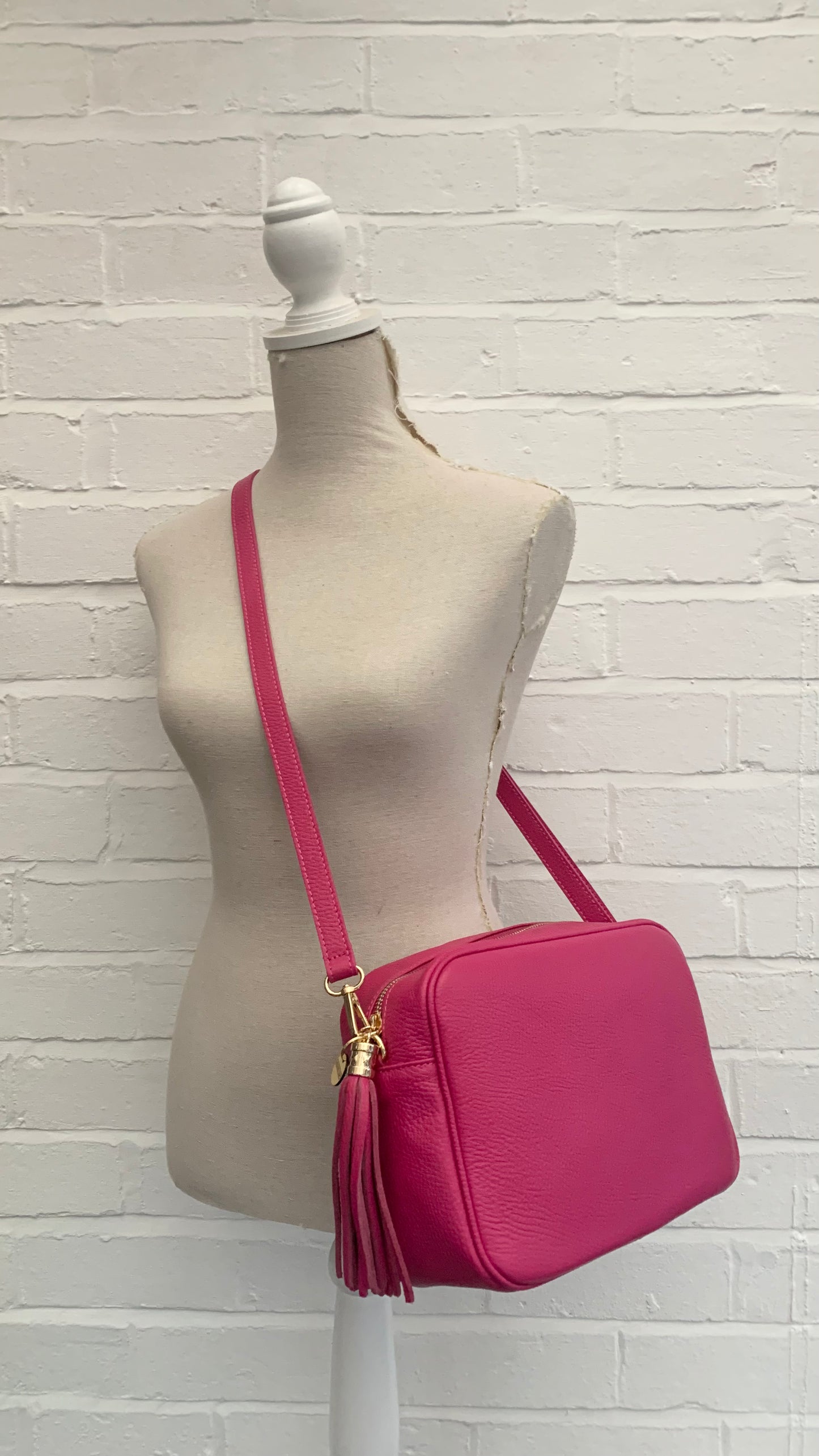 Fuchsia Large Crossbody Bag - Darcy