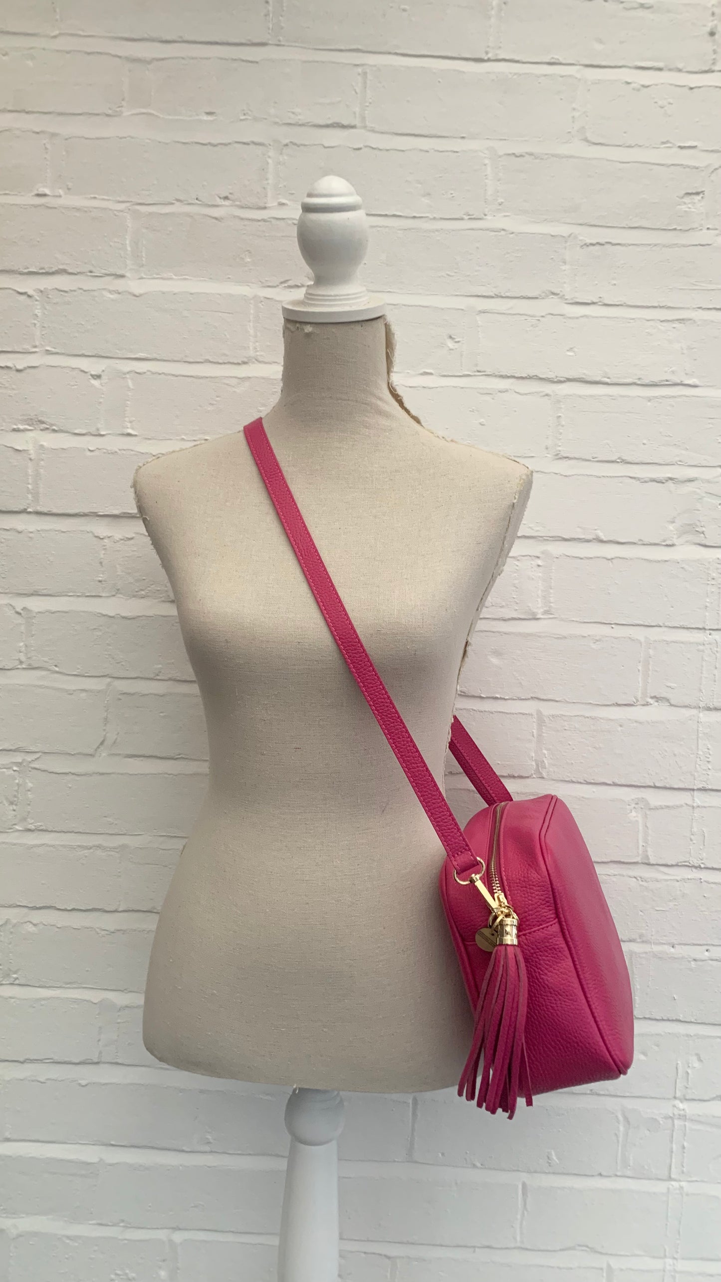 Fuchsia Large Crossbody Bag - Darcy