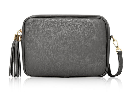 Dark Grey Large Crossbody Bag - Darcy