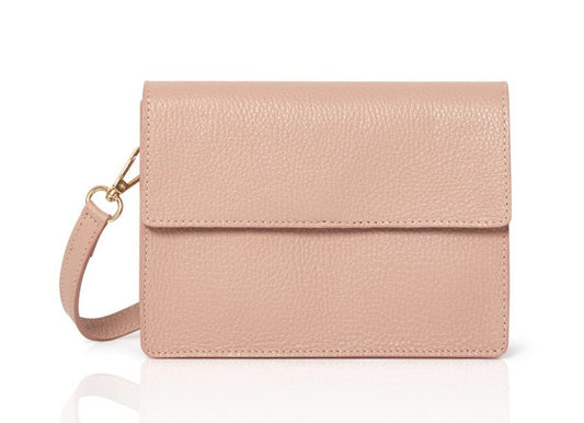 Sac Minimaliste en Cuir Rose Pâle - Zoe