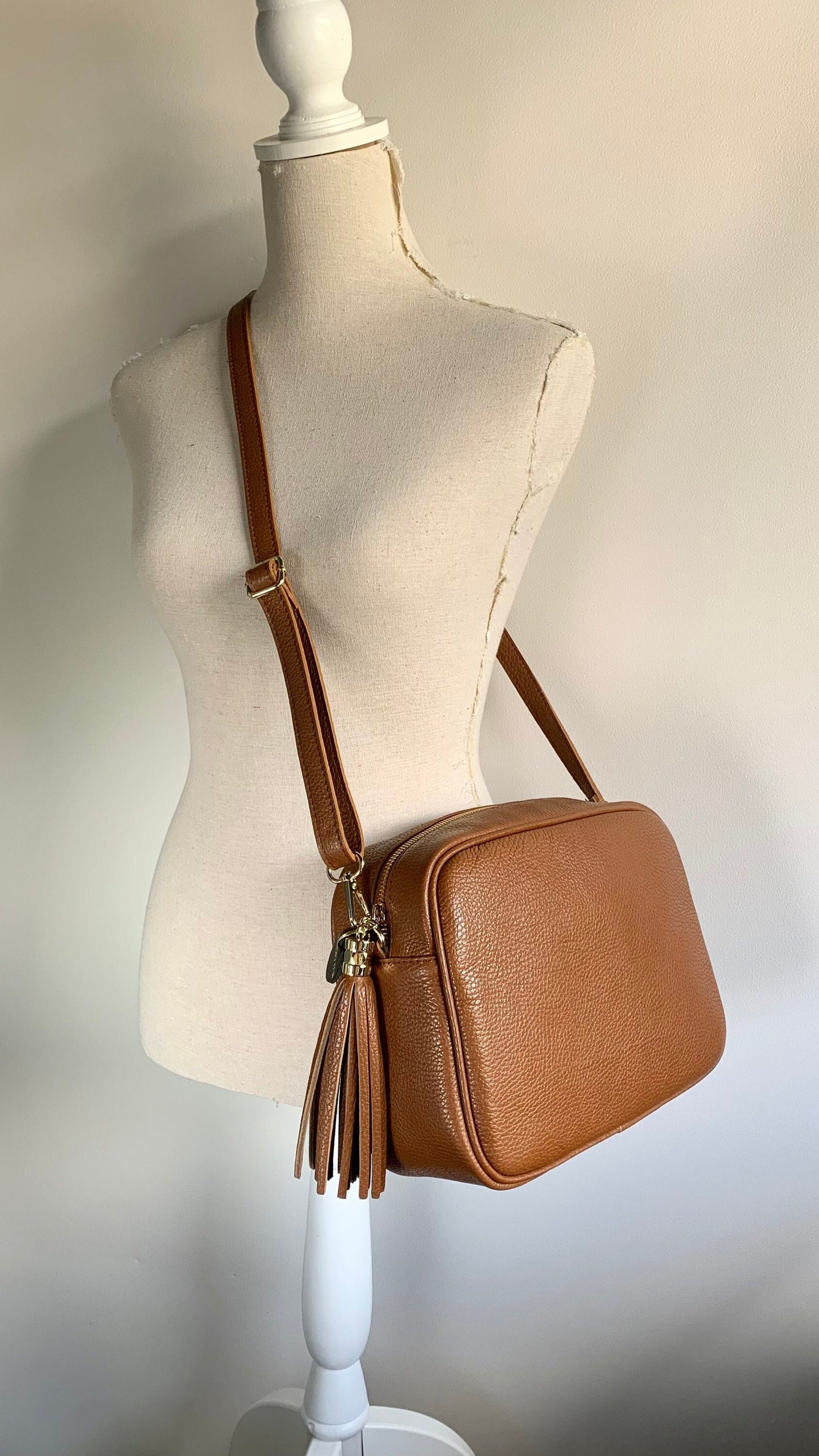 Tan Large Crossbody Bag - Darcy